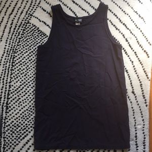Eileen Fisher tank top in purple woven wool M